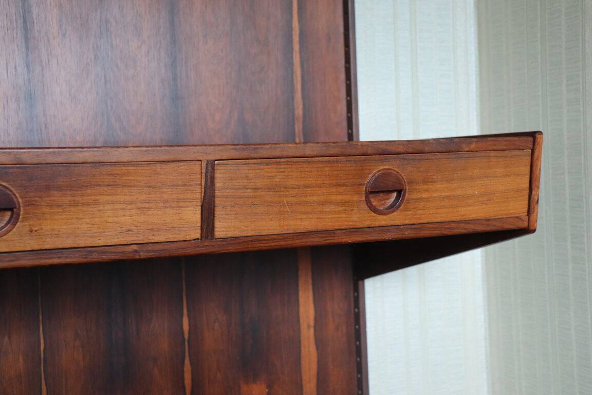 Danish wall unit by Thygesen and Sorensen in rosewood, 1960