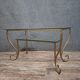 Table basse en laiton et verre gravé dans le goût de la Maison Jansen, n°2