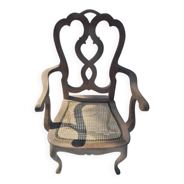 Fauteuil canné italien