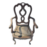 Italian cane armchair