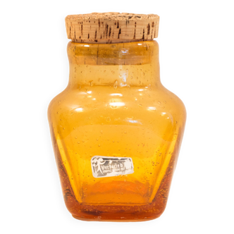 Avallon bubble blown glass jar