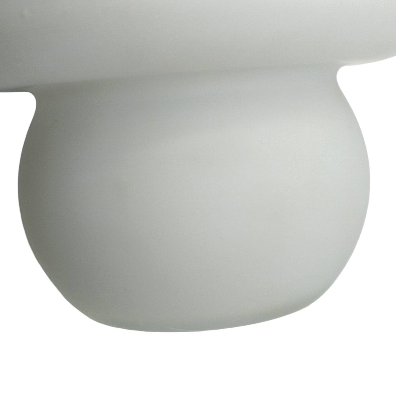 Lampe de table champignon en verre vintage