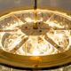 Doria Chandelier Mid-Century Frosted Glass, 1960s, Germany