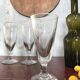 Suite de 4 verres à pieds soufflés