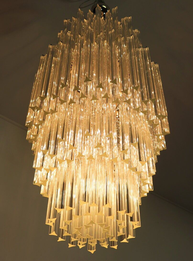 Vintage Italian chandelier in Murano glass (70s)