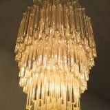 Vintage Italian chandelier in Murano glass (70s)
