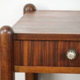 Art Deco pair of nightstands in walnut – 1940s
