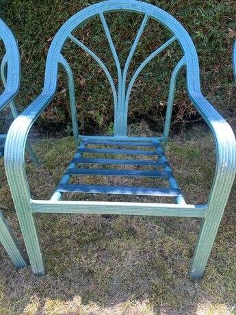 Lot of 3 vintage garden chairs/armchairs