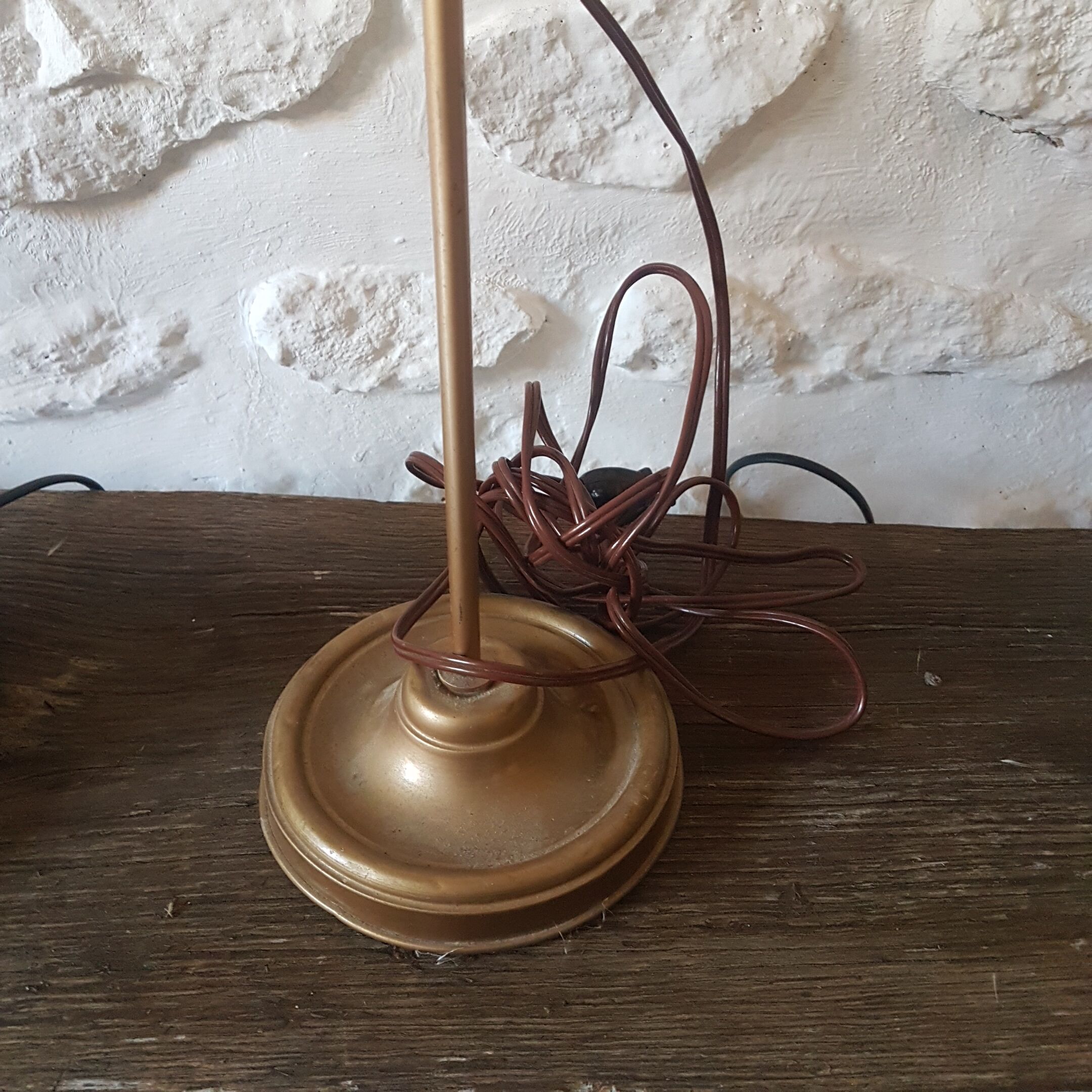 Old patinated articulated lamp