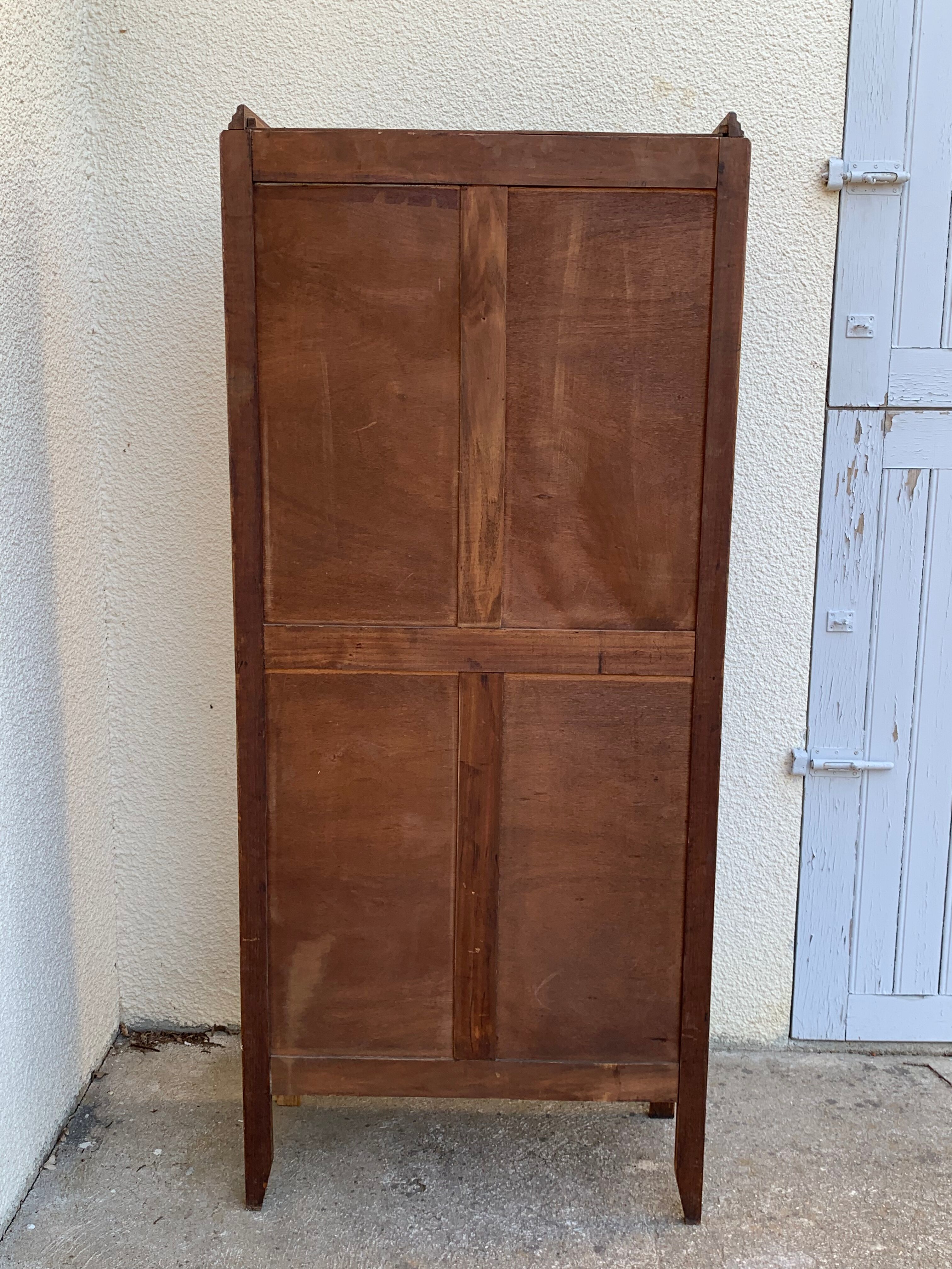 Parisian wardrobe glazed art deco 1920 raw wood