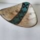 Vintage triangular ceramic bowl