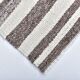 brown cream wool runner kilim , kilim for corridor  76x268 cm