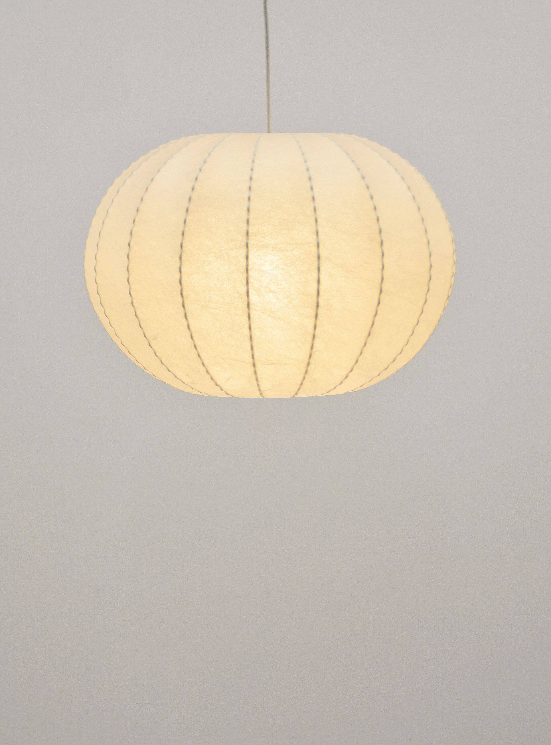 Vintage cocoon pendant lamp by Goldkant Leuchten, 1960s