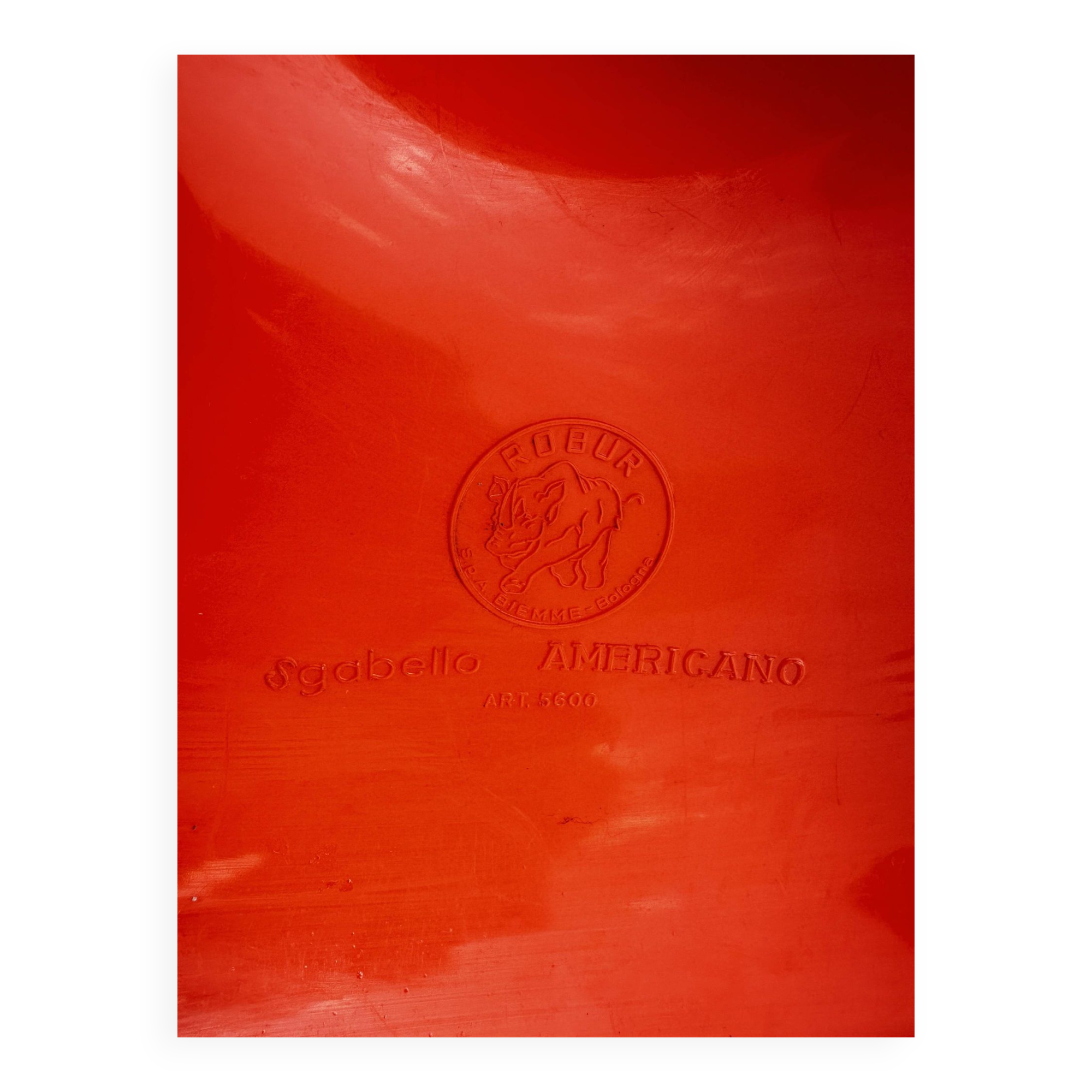 Sgabello Americano Robur diabolo stool orange