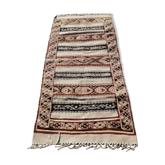 Ancien tapis d'orient Kilim 160 x 79 cm