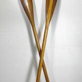 Pair of wooden oars