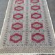 Persian oriental rug in burgundy red and gray wool 160x240cm
