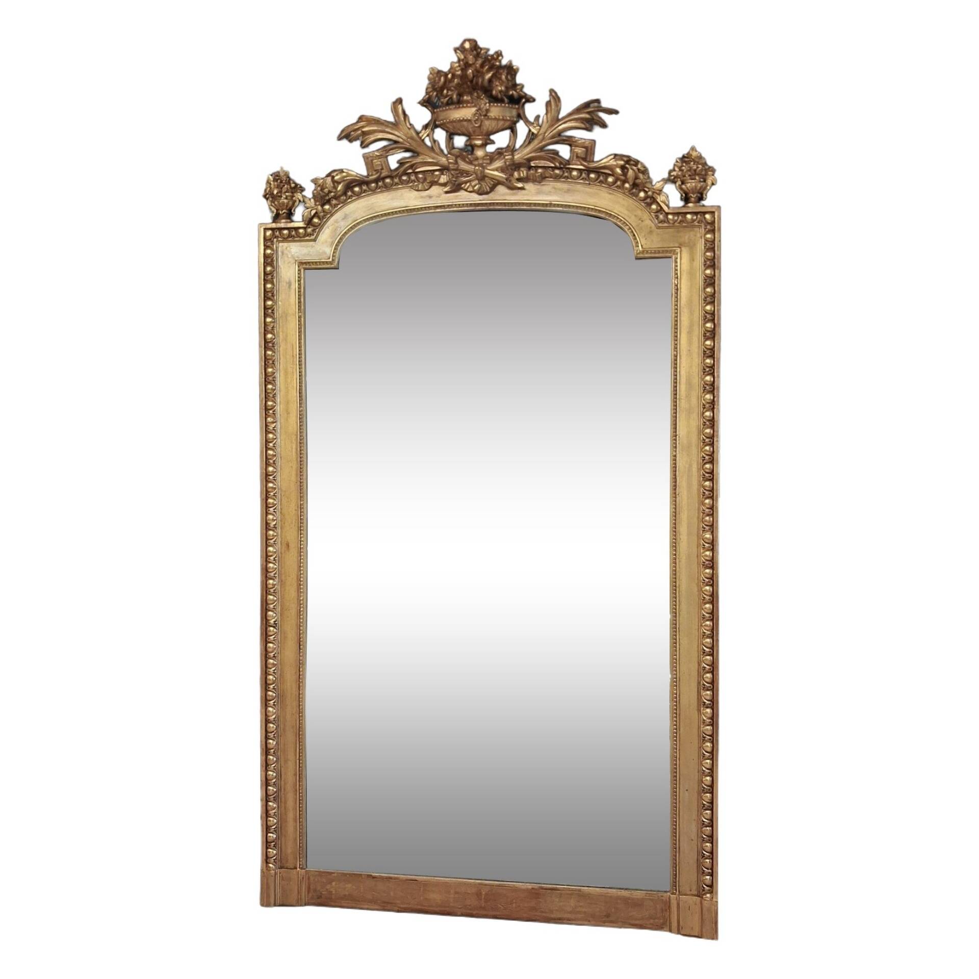 Miroir époque XIX 204 x 110