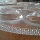 6 Glass oyster plates