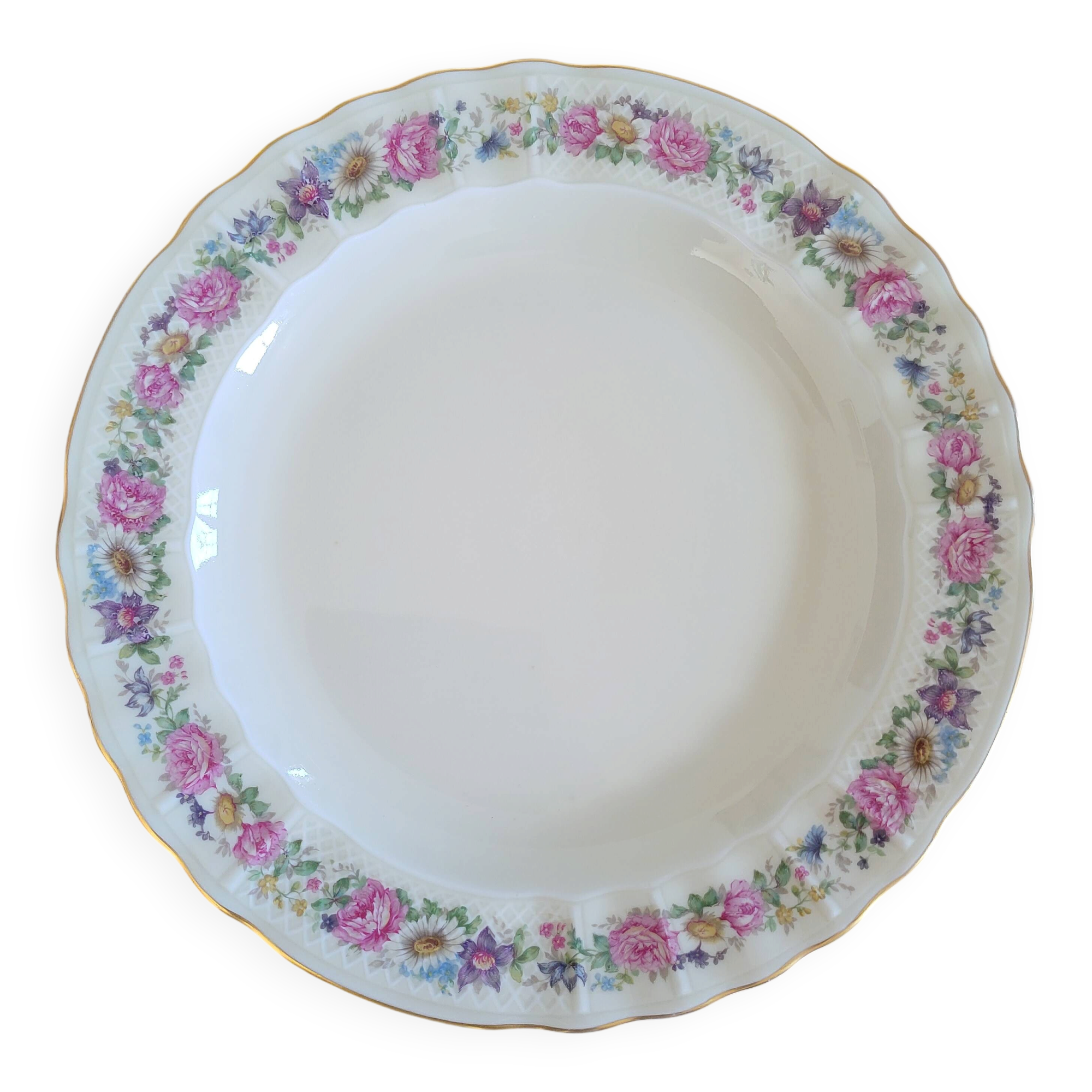Limoges Bernardaud round serving platter in porcelain