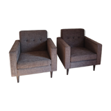 Pair of Kann armchairs design 50s