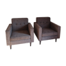 Paire de fauteuils Kann design années 50