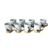 8 Sandstone Chopes Poterie de la Colombe - Vallauris