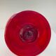 Large blown glass red carafe Blenko / Genie Bottle from the 1960s.