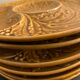 6 plates slurry for artichokes in Gien earthenware, 1960