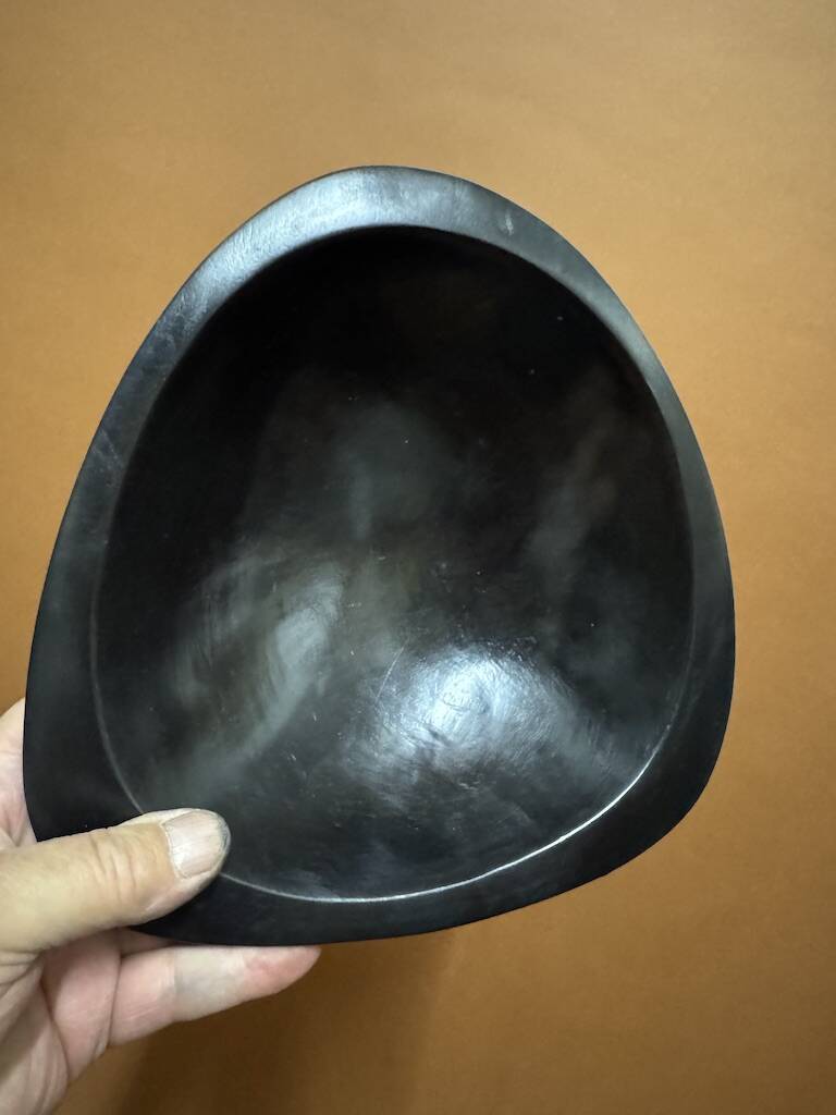 corbeille a fruit bois noir signé