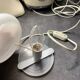 Murano table lamp, opaline glass
