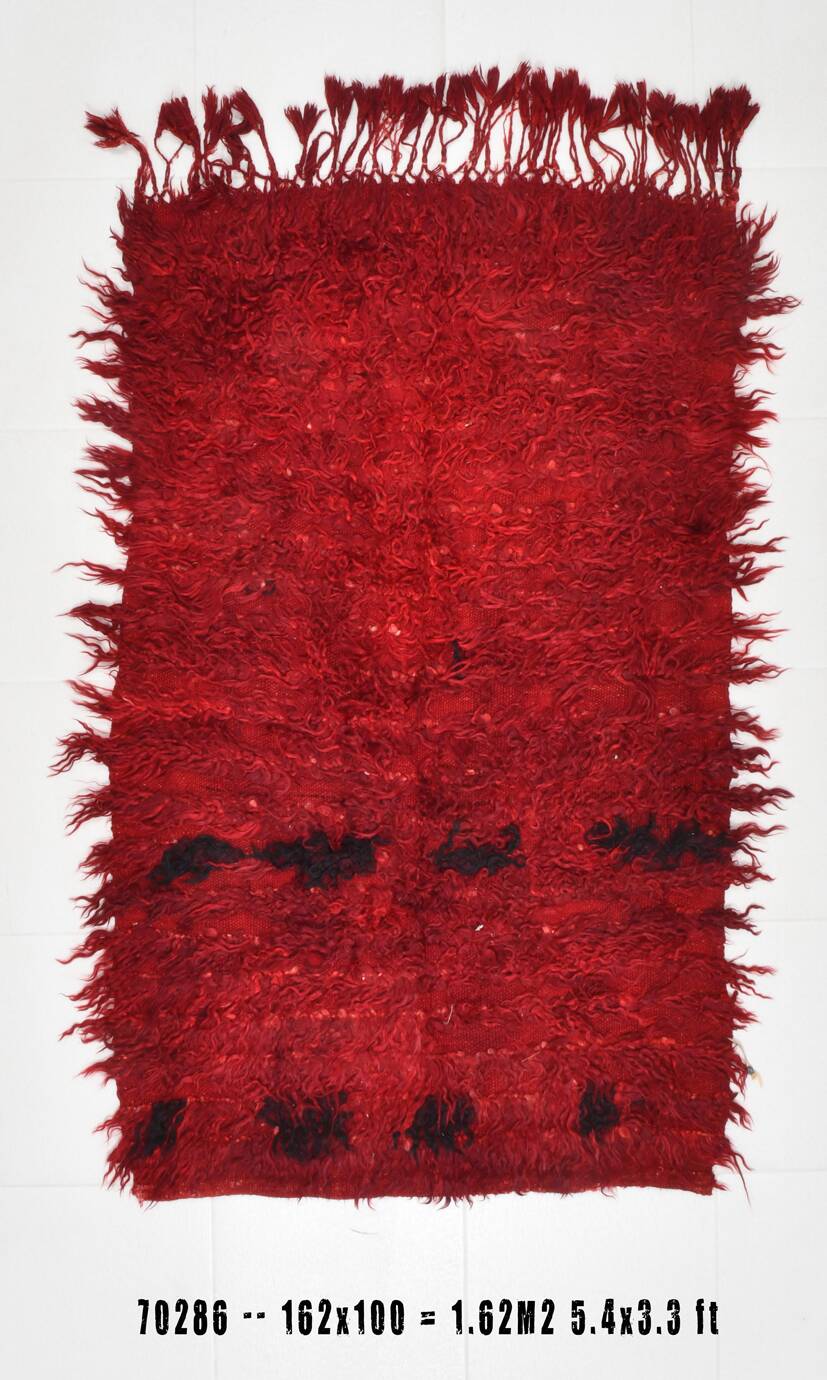 Tapis kilim turc rouge vin, petit format, 3 x 5, 100 x 162 cm