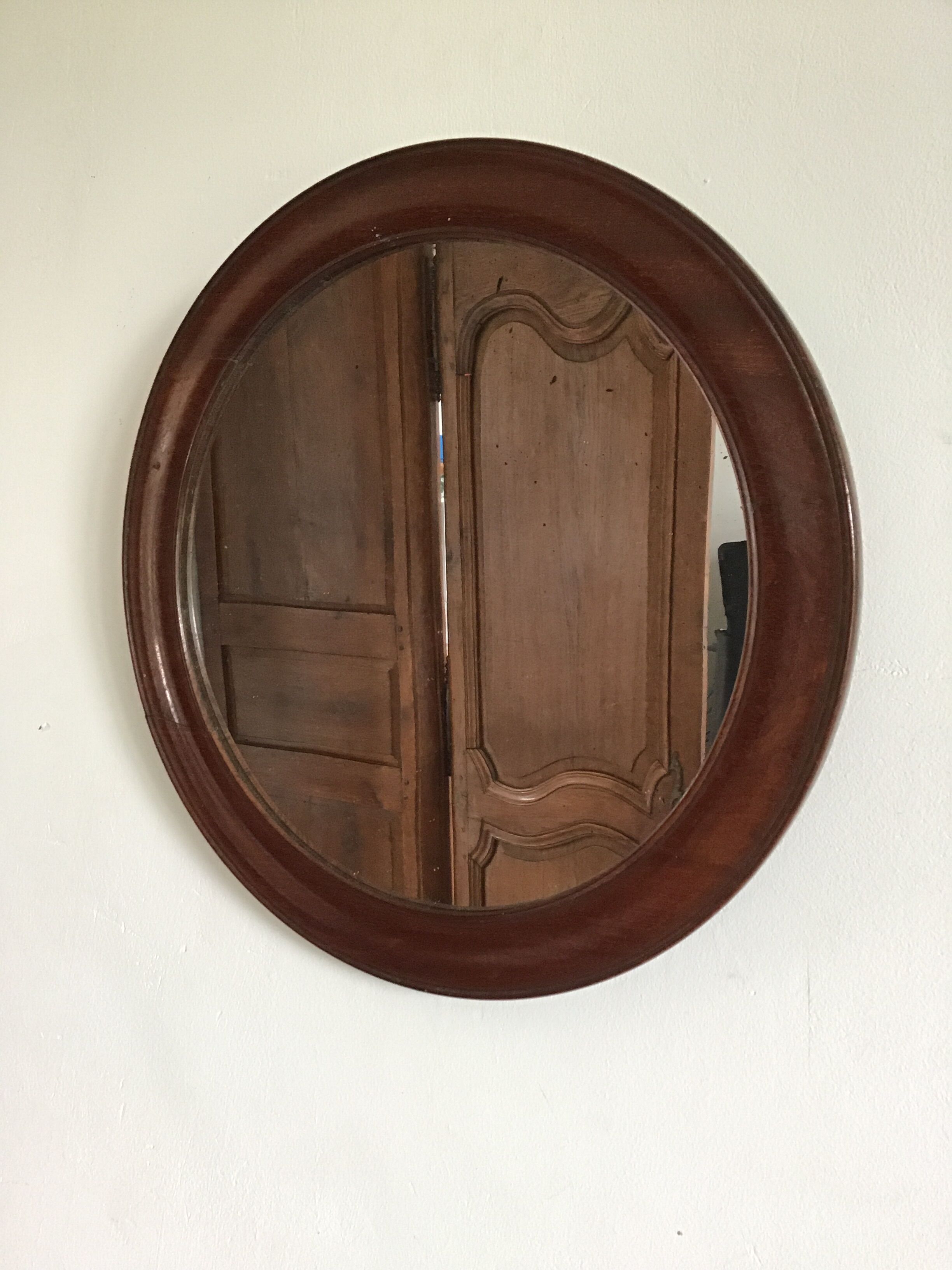 Miroir acajou 19 eme 33cm