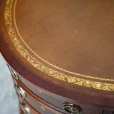 Victorian desk with leather top, restored.