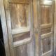 Double door antique wardrobe front in walnut.