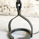 Brutalist floor lamp welded chain
