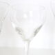 Set of 4 mismatched, crystal wine glasses