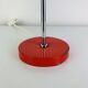 Vintage red and chrome metal lamp, 1960s.