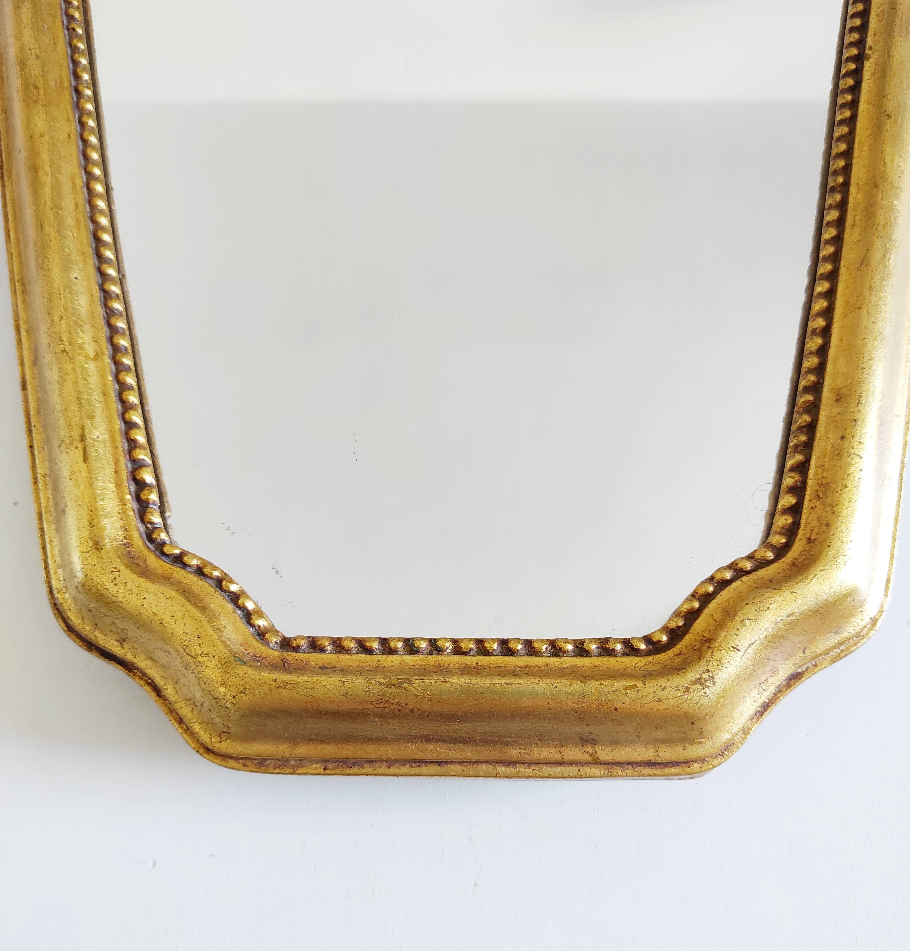 Gold mirror 38.5 x 26 cm
