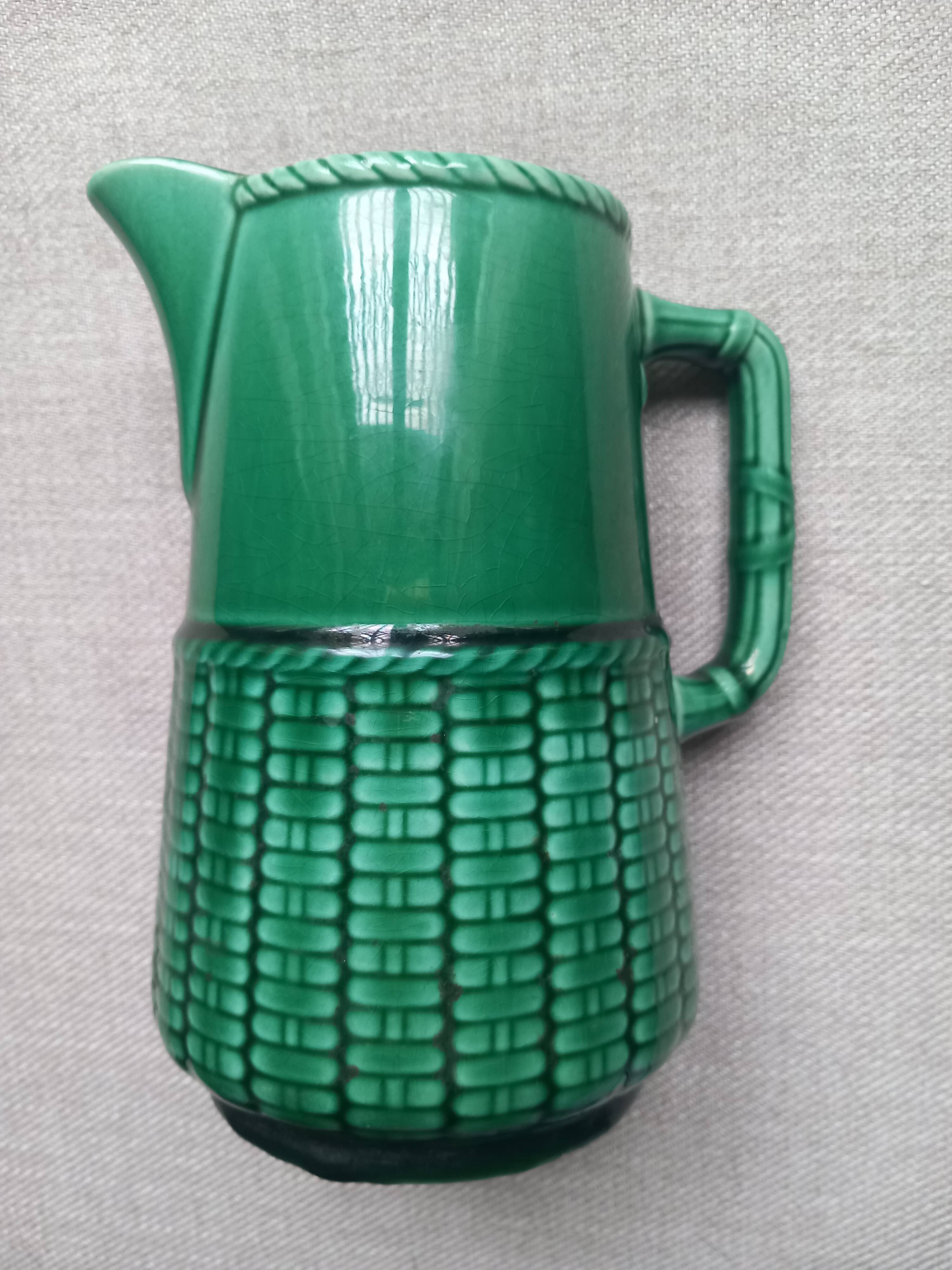 Barbotine jug from SARREGUEMINES