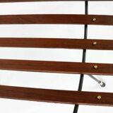 portariviste vintage legno metallo ed inserti in ottone