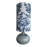 Vintage glazed stoneware lamp