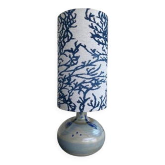 Vintage glazed stoneware lamp
