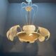 Grand lustre cascade en verre de Murano Barovier, années 1940