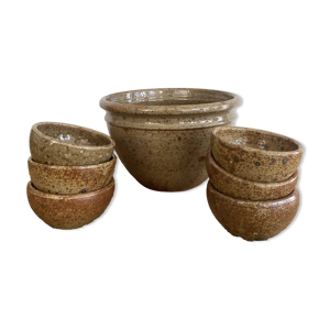 Saladier, 6 ramequins