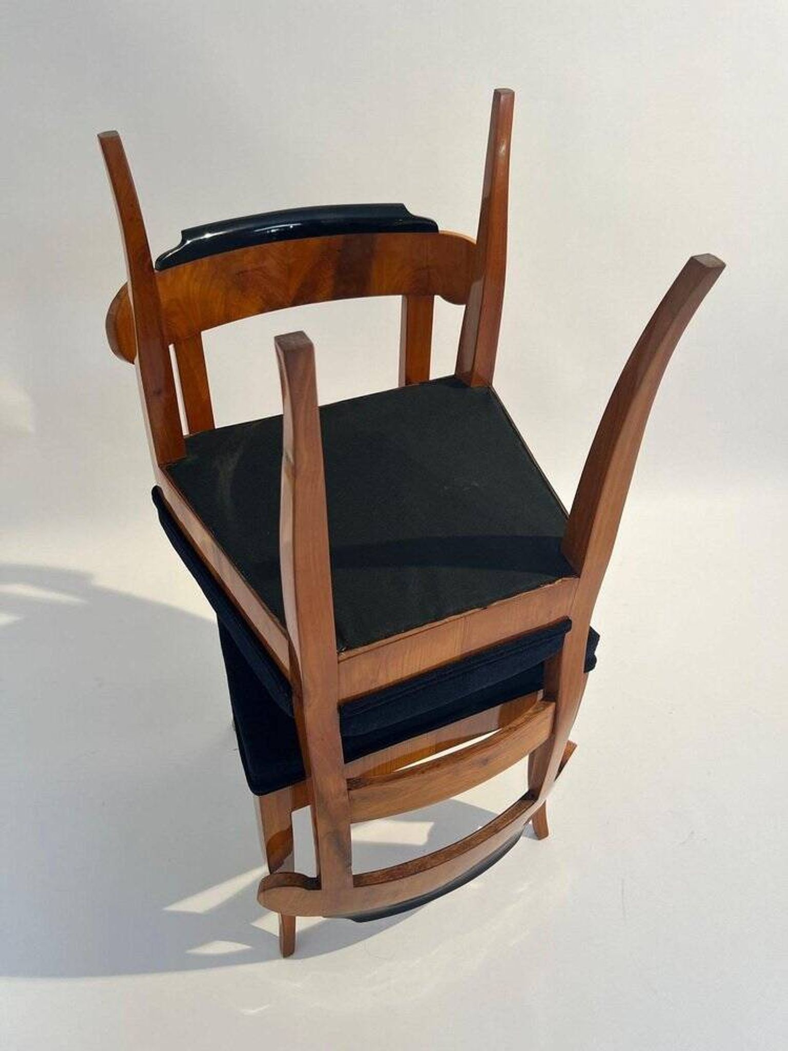 Biedermeier Chairs in Cherry Wood, Germany, 1830s, Set of 5