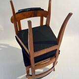 Biedermeier Chairs in Cherry Wood, Germany, 1830s, Set of 5