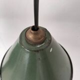 Enamelled sheet metal cone pendants