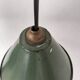 Enamelled sheet metal cone pendants