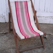 Old deck chair for children